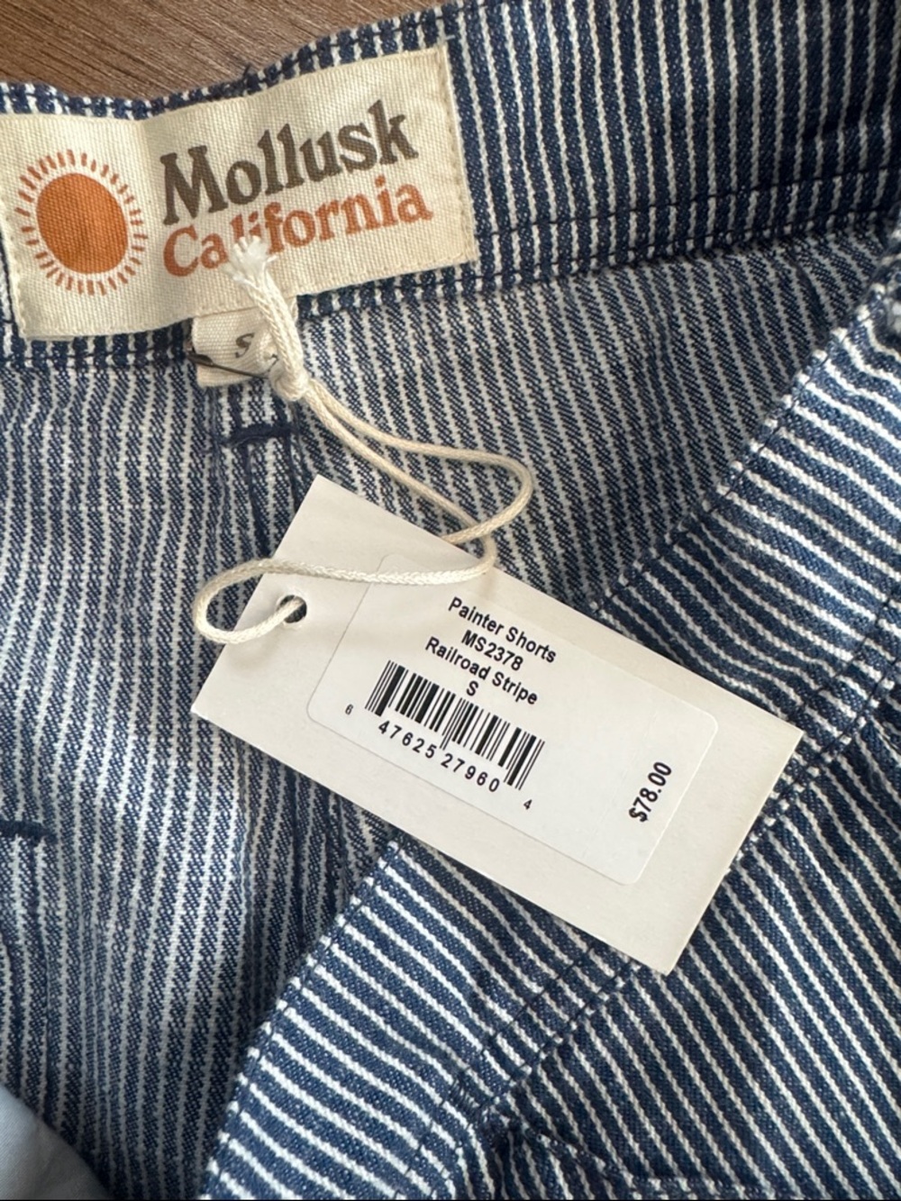 Mollusk Painter shorts railroad stripe - Picture 2 of 4